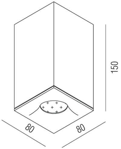 Накладной потолочный светильник,  35Вт