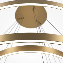 Люстра подвесная светодиодная диммируемая Maytoni Rim MOD058PL-L174BSK