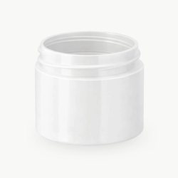 Комплект: Банка ПЭТ 50 мл (48) белая с белой крышкой