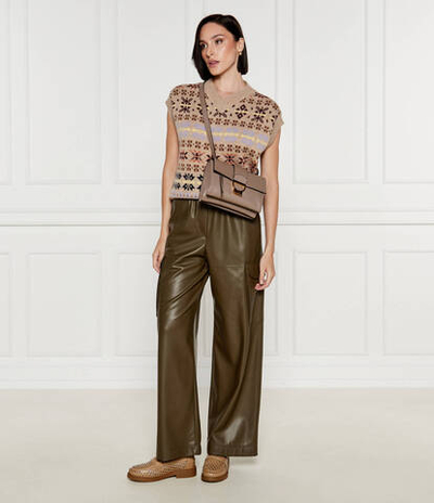 Кожаная сумка через плечо Arlettis Coccinelle - коричневый(E1 MD5 12 07 01)