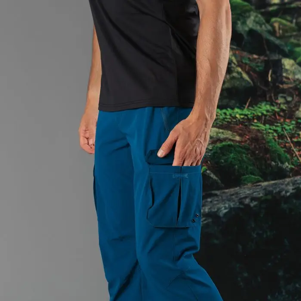 Брюки мужские CMP Men's stretch Trousers with Cargo Pockets, артикул 31T5617, цвет BLUESTEEL (M951)