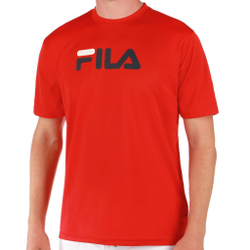 Мужское теннисное поло Fila Logo T-Shirt Men - Red, Black