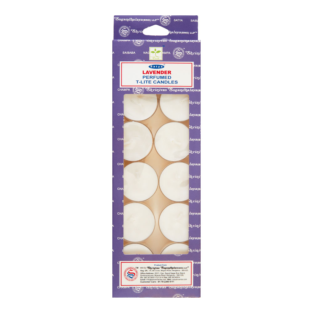 SATYA Lavender Ароматические чайные свечи Лаванда 14г x 12