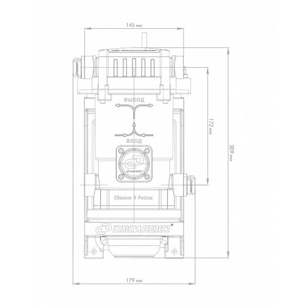 Насос-автомат Комфорт Про 25/16 (0,26кВт, 25л/мин, напор 16м) ДЖИЛЕКС