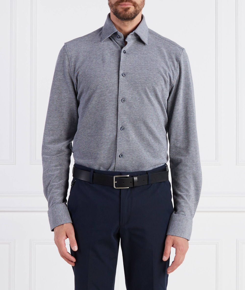 Рубашка C-HAL-kent-C3-223 BOSS BLACK - пепельный(50496870)