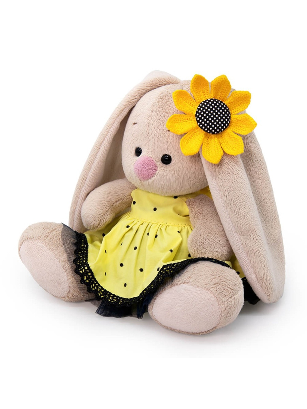 Мягкая игрушка Зайка Ми в комплекте Подсолнух 15 см SidX-587