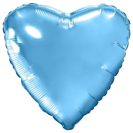 Шар Agura сердце 30" холодно-голубой #755815
