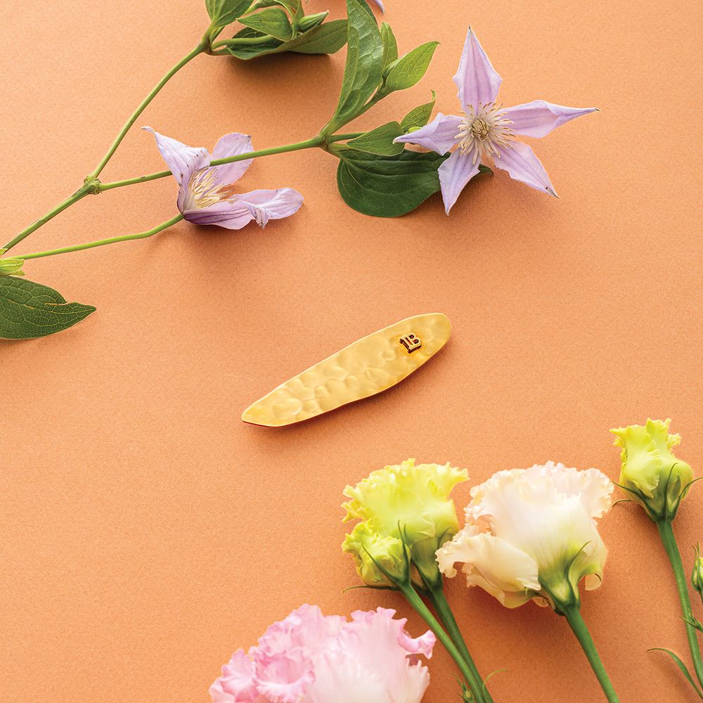 Balmain Hair Couture Заколка-слайд Листик Limited Edition Printemps Leaf Slide