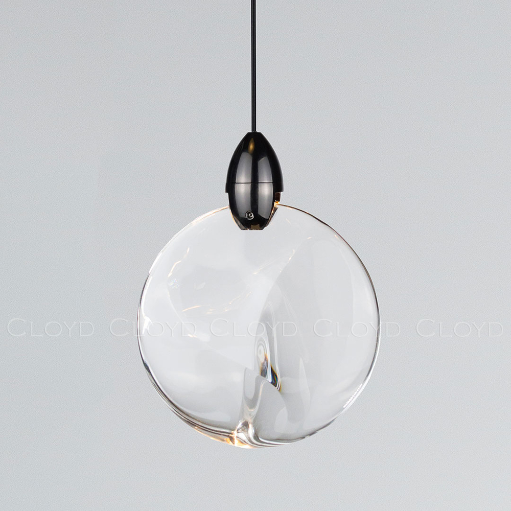 Подвесной светильник Cloyd GLOCK-B P1 / Ø12 см - черный (арт.12603)