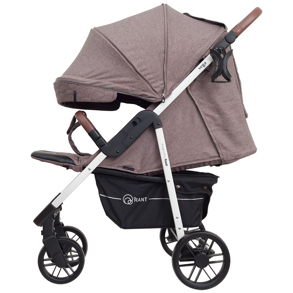 Коляска детская "VEGA Trends" RA057 Lines brown (2021)