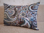 Декоративная гобеленовая наволочка для интерьерной подушки Пейсли 68х47
