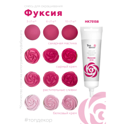 Пищевой краситель гелевый "Фуксия" 100 г