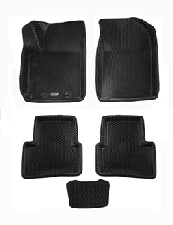 Коврики салона для HYUNDAI Creta (2021-) Euromat 3D EVA черные Арт EM3DEVA-002712