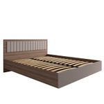 МС Роза Кровать 1600 Орех Франклин/Бежевый скин