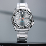 SEIKO 5 Sports Automatic Mechanical Movement Stainless Steel Strap Watch Men"s Watches Silver Dial