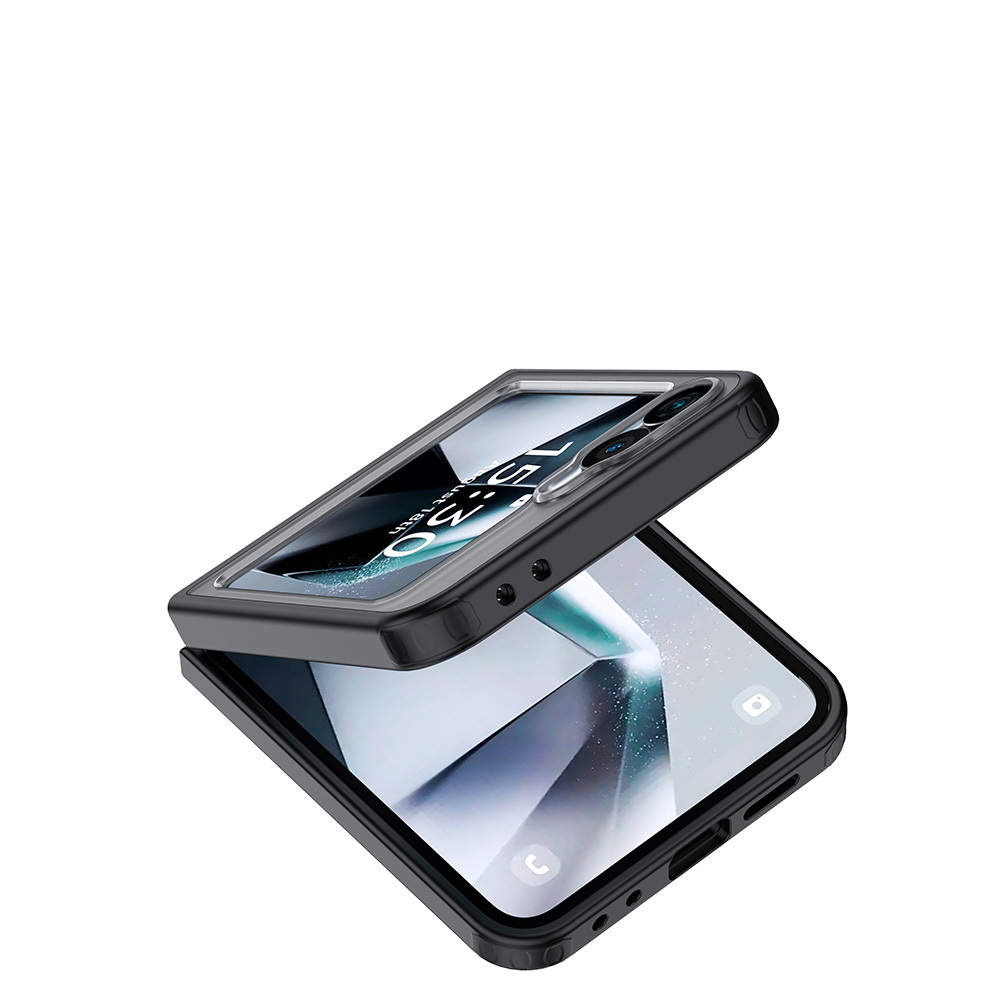 Чехол для Samsung Galaxy Z Flip 6 с прозрачной матовой задней панелью WLONS