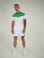 футболка спортивная город горький белый зеленый