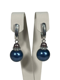 Серьги синяя жемчужина