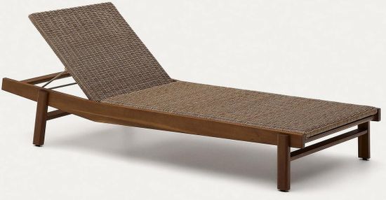 Шезлонг Itani из 100% массива акации и искусственного ротанга Испания La Forma