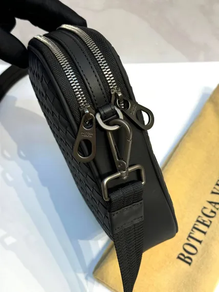 Сумка мессенджер Bottega Venetta, чёрный
