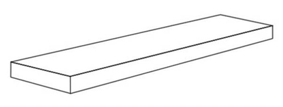 Угловая ступень SENSI 900 ANG. OYSTER WHITE SX левая LUX R (PF60012518)