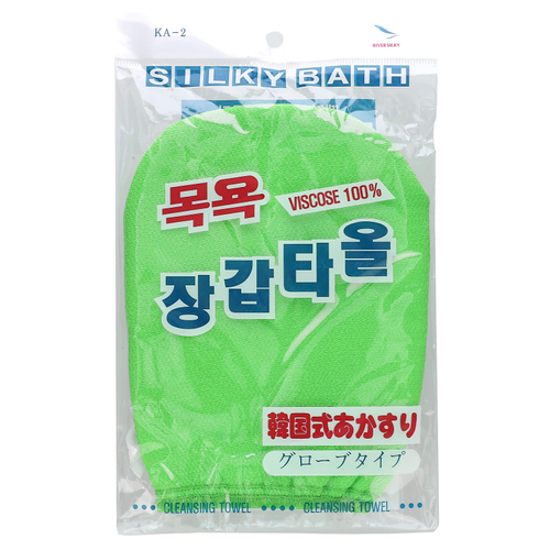 Goldsangsa, отшелушивающая перчатка-салфетка, зеленый, 1 шт.