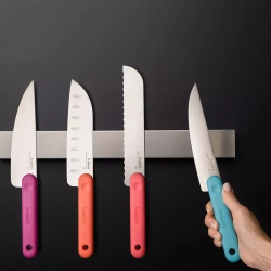 Нож кухонный Сантоку 18см Trebonn Chopping boards and Knives оранжевый