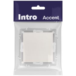 Кнопка Intro Accent 6-109-06 10А-250В IP20 СУ AL/CU перламутр | Intro