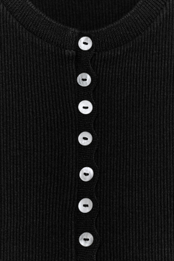 ZARA ТОП НА ПУГОВИЦАХ, ЧЕРНЫЙ