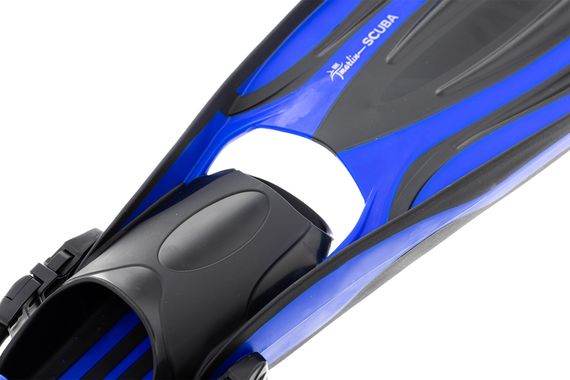 Ласты с открытой пяткой Marlin Scuba (Elastic Bungee Strap) синие