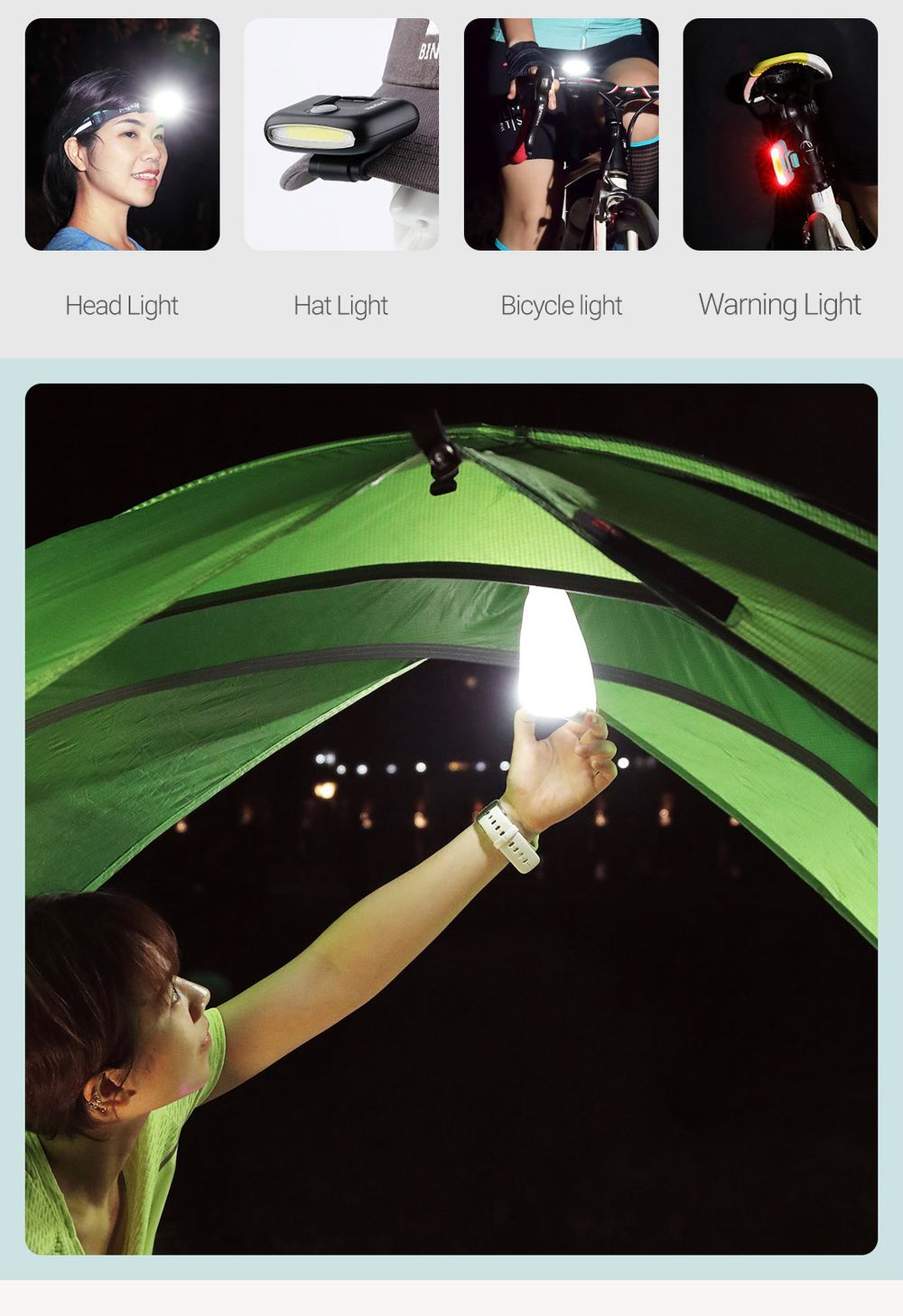 Светодиодный аккумуляторный налобный фонарь Nextool Xiaomi HeadLamp (NE20005) 7