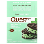 Quest Nutrition, протеиновый батончик, с кусочками мятного шоколада, 12 батончиков по 60 г (2,12 унции)