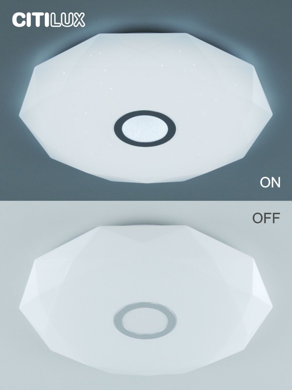 Citilux Диамант Смарт CL713A80G Умная люстра Хром