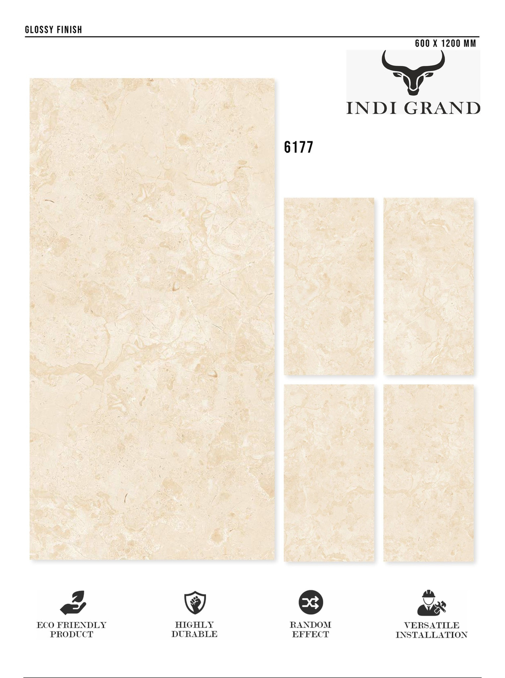 Керамогранит glossy №2 60х120, 6177