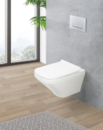 Унитаз BelBagno Sela BB3201CHR/BB3201SC подвесной Белый с сиденьем Микролифт