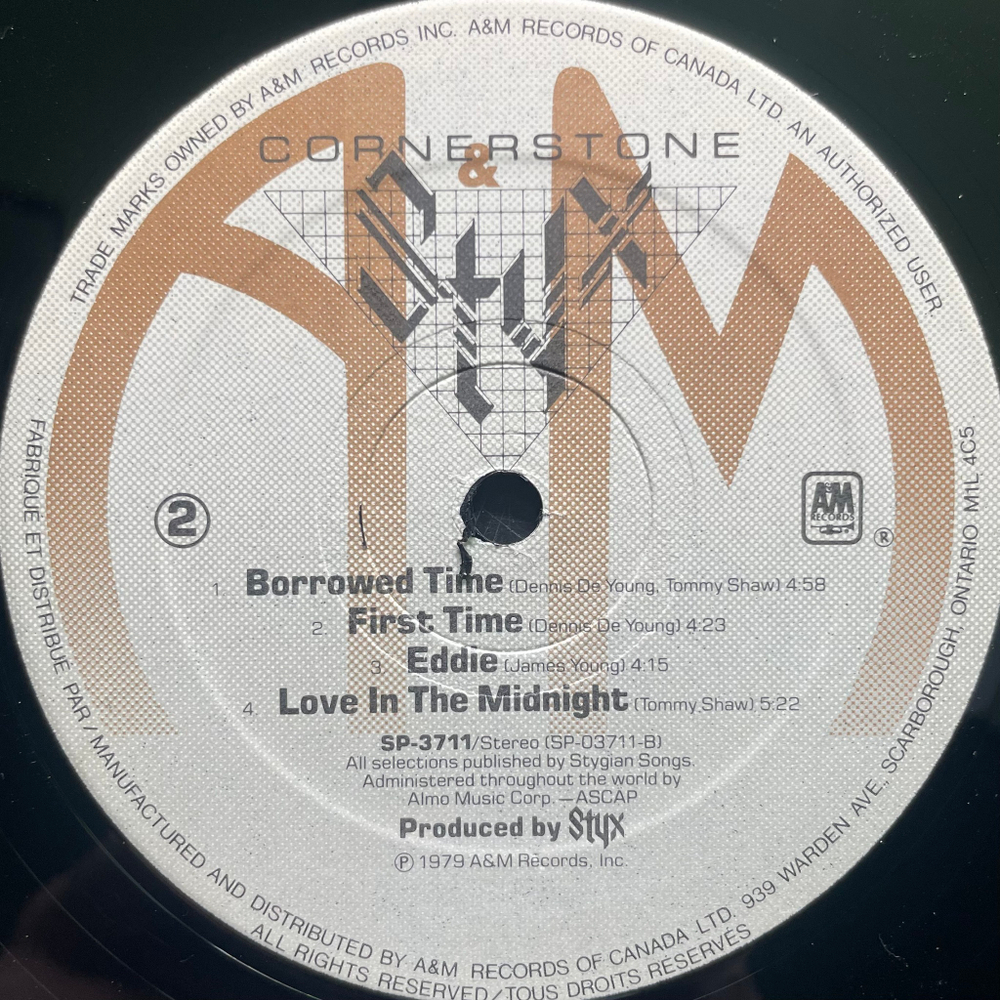Styx ‎– Cornerstone (Канада 1979г.)