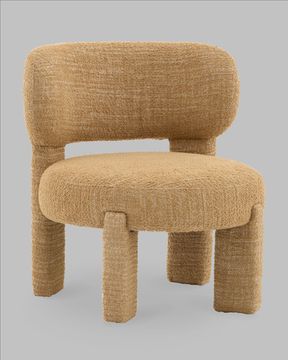 Кресло лаунж Fani горчичный букле