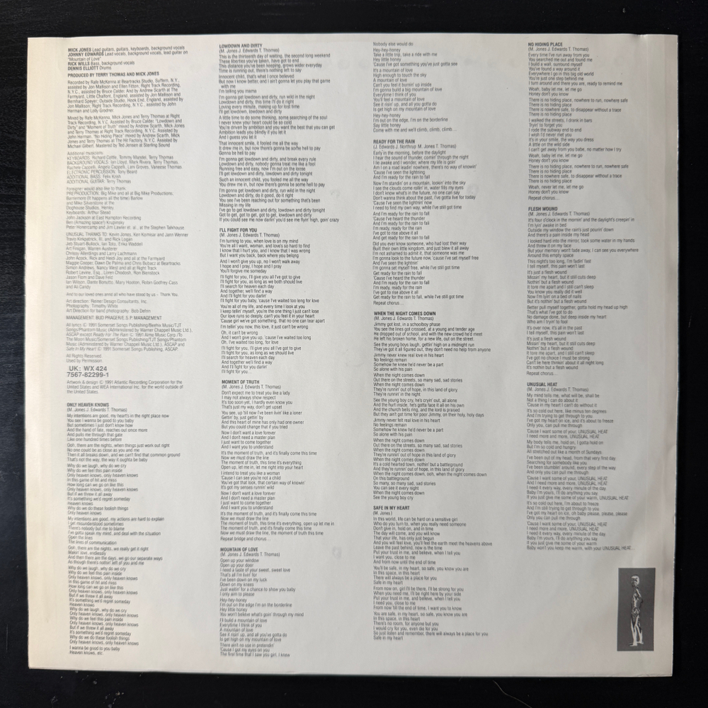 Foreigner - Unusual Heat (Германия 1991г.)