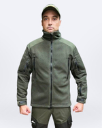 Флисовая кофта 7.26 без капюшона, Олива