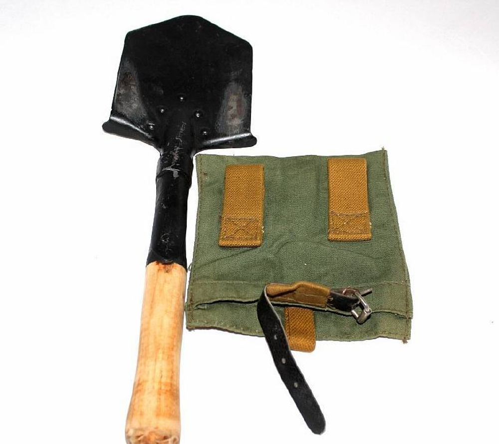 Лопата МПЛ 1915 г.в. оригинал с новым черенком и чехлом