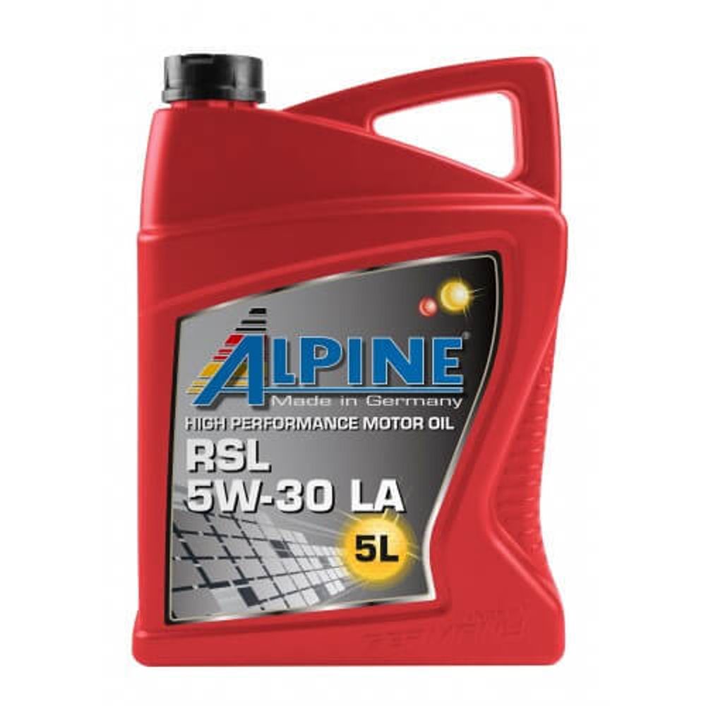 Моторное масло синтетическое ALPINE RSL 5W-30 LA 5 л х4 шт