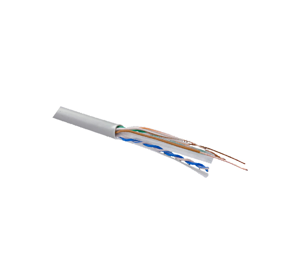 Кабель передачи данных CC-UUTP6-23IN-LSZH-WH-305 неэкранированный, кат. 6, 4 пары,23 AWG, одножиль