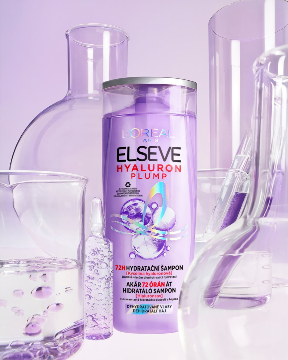 L’Oreal Paris Elseve Hyaluron Plump - увлажняющий шампунь с гиалуроновой кислотой /   400  ml  / GTIN 3600524029913