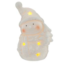 GAEM Фигурка декоративная "Снеговик" (подсветка, L7,5 W7 H12 см