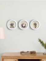 Картины на стену интерьерные на холсте 3 шт. 17.5 см