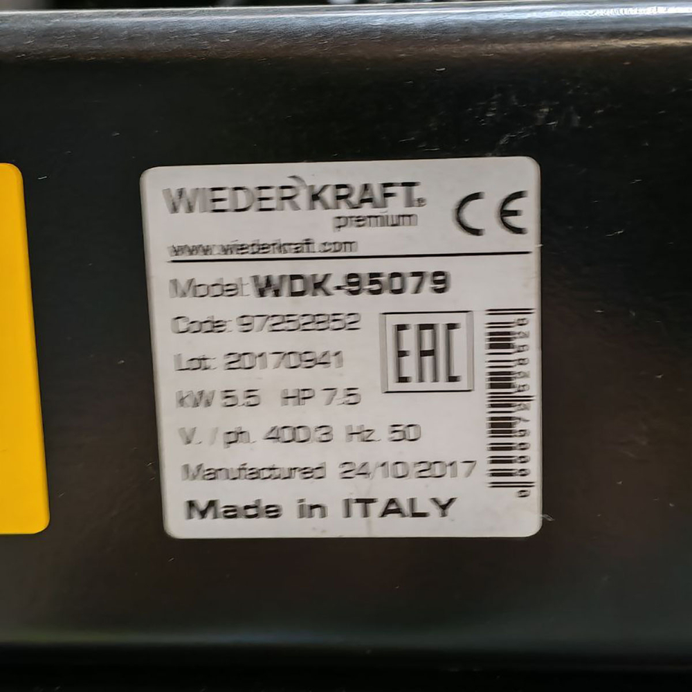 WDK-95079 (УЦЕНКА) Компрессор поршневой с ременным приводом, 798 л/мин, 5.5 кВт, 380 В, ресивер 500 л