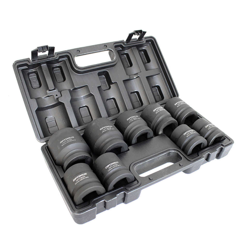OPT-80109 Набор ударных головок 1", 27-50 мм, 9 предметов