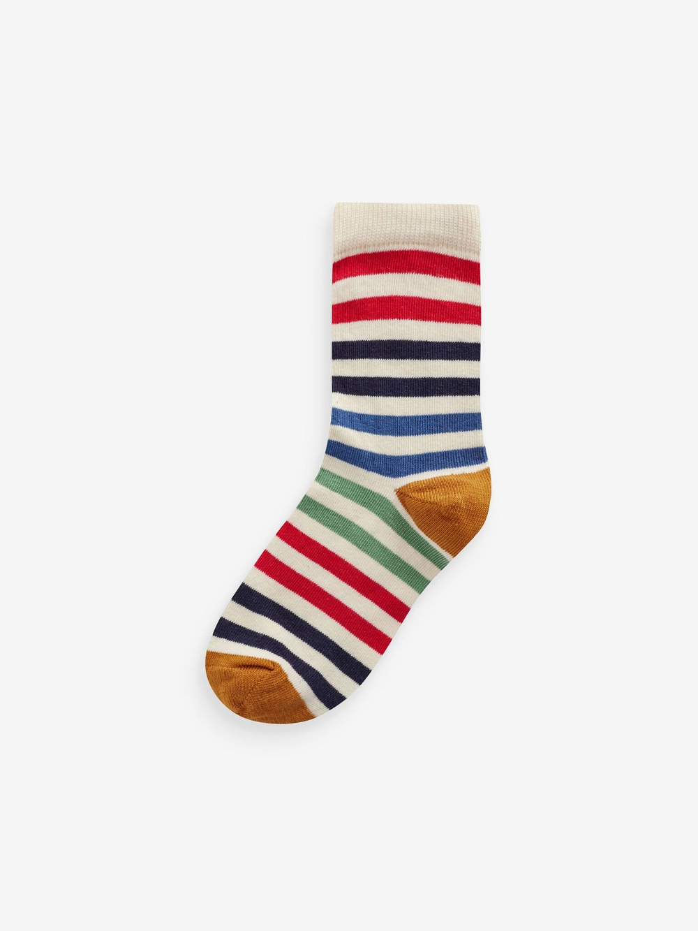 Носки хлопковые для мальчика Next 112-238, 7 шт., Синий, Белый, Горчичный