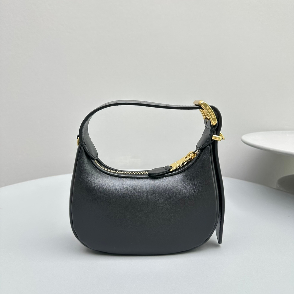 Leather Hobo Bag 17 cm