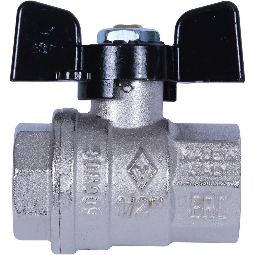 Кран шаровой Bugatti Oregon 1/2" внутренняя-внутренняя (бабочка)